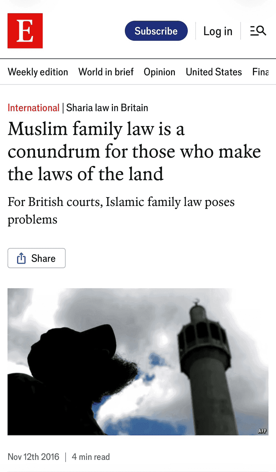 Islamic law bad for UK