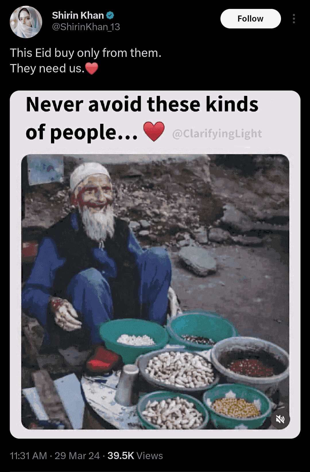 Muslims should only buy from Muslims on Eid